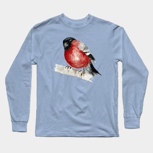 bullfinch on branch Long Sleeve T-Shirt